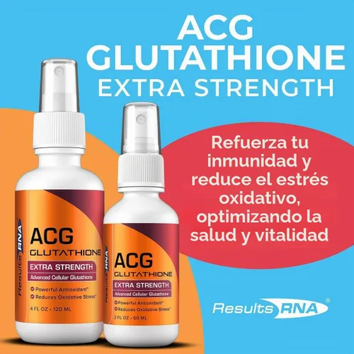 Vista 3 de Suplemento ACG Glutatión fuerza extra (Glutatión celular avanzado) de Results RNA, 2 onza