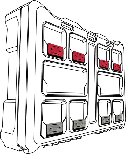 Vista 2 de Soporte Stealth Mounts BM-MW18 para batería