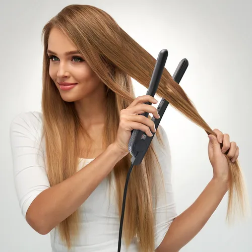 Vista 6 de Herstyler Superstyler - Plancha rizadora grande rosa, juego de varita rizadora y alisadora