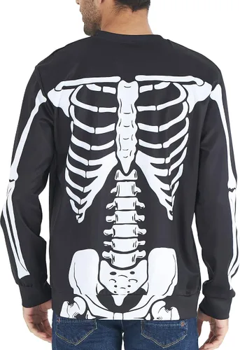 Vista 3 de RAISEVERN - Sudadera fea navideña unisex, suéter cerrado con diseño divertido para fiestas de Navidad