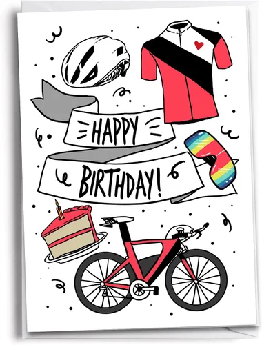 Vista 14 de Feliz cumpleaños ciclista al aire libre - Hombre
