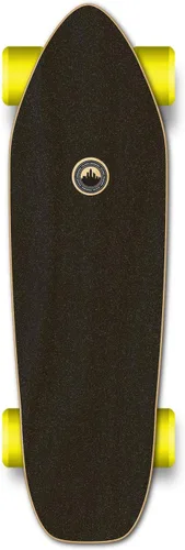 Vista 2 de Yocaher Longboard Complete Mini Cruiser de 27 x 8 pulgadas con cinta de agarre negra de alta calidad, camión de aleación de aluminio resistente