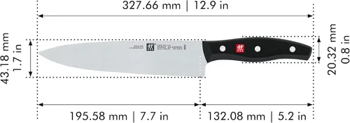 Vista 3 de ZWILLING Twin Signature - Juego de cuchillos alemanes afilados de 2 piezas, fabricado en una fábrica alemana propiedad de la empresa con acero
