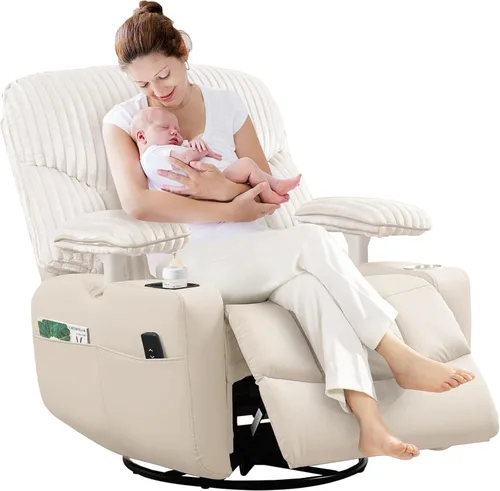 Vista 12 de Mecedora para guardería reclinable eléctrico con reposabrazos de Gris