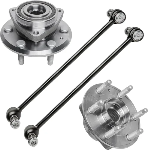 Vista 38 de Detroit Axle - Kit de suspensión delantera 4WD para Nissan Frontier Pathfinder Xterra, 2 cubos de rodamientos de ruedas, 2 brazos de control