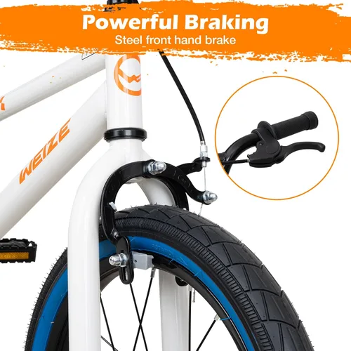 Vista 2 de WEIZE Kids Bike, 16 20 Inch Children Bicycle for Boys Girls Ages 4-12 Years Old, Rider Height 41-62 Inch, Coaster Brake, Multiple Color Options