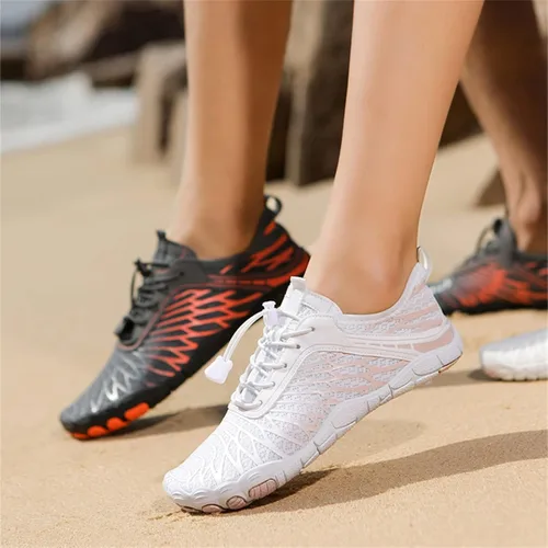 Vista 3 de Calzado de senderismo para mujer, zapatos descalzos Lorax Pro para mujer, zapatos descalzos saludables y antideslizantes para caminar