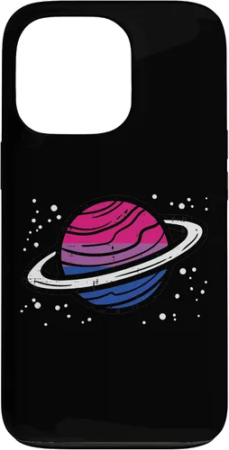 Vista 10 de iPhone 16 Bisexual Planet Saturn Bi Pride Flag Lgbtq Men Women Kids Case