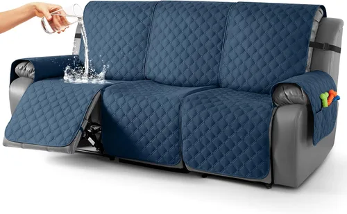 Vista 51 de TAOCOCO Fundas reclinables 100% impermeables, con correas para las piernas, funda de sofá reclinable reversible para silla reclinable, protector