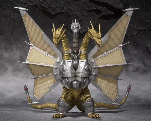 Vista 13 de Bandai Tamashii Nations SH MonsterArts Figura de acción de Mecha King Ghidorah "Godzilla