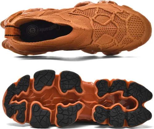 Vista 5 de Poramea Mocasines sin cordones para hombre y mujer, zapatos de tenis para caminar, sin cordones, tenis unisex de malla para correr, casual, atléticos