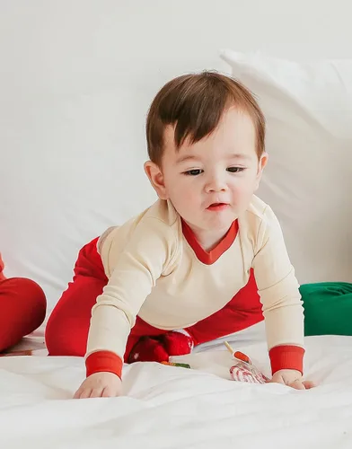 Vista 149 de VAENAIT BABY Infant Toddler Kids Adult Couple Family Matching Women Men Christmas Pjs Xmas Holiday Buffalo Plaid Pajama Set