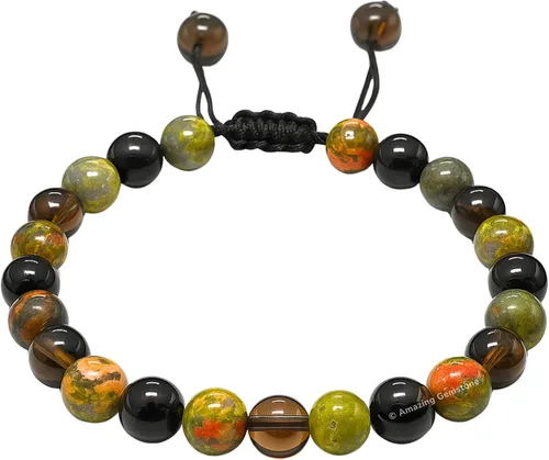 Vista 8 de Pulsera del zodiaco de cristales curativos