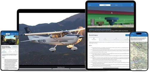 Vista 3 de Sporty's Kit Deluxe para aprender a volar - Escuela de tierra piloto privada