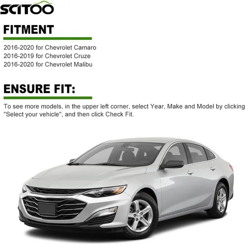 Vista 2 de SCITOO 1 funda para llavero para Chevrolet Camaro Cruze Malibu 2016-2020