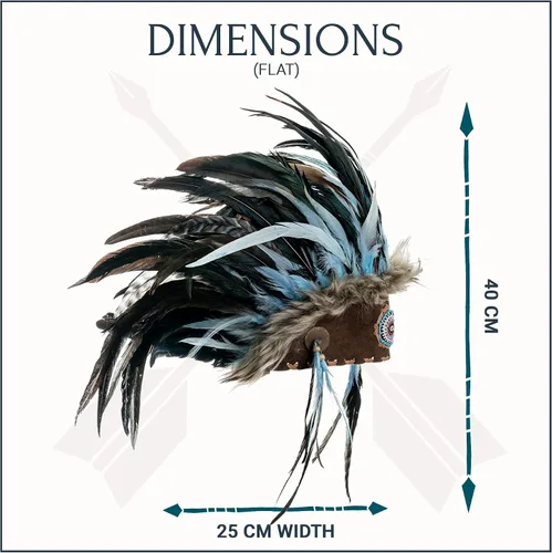 Vista 5 de Novum Crafts Tocado de plumas Inspirado en indios nativos americanos Elige
