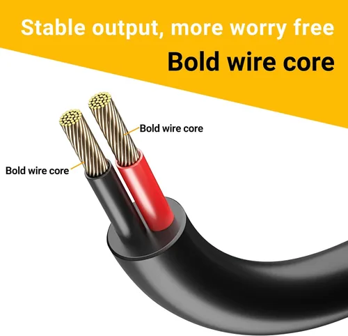 Vista 4 de CENSHI Paquete de 2 cables de extensión de alimentación CC de 18 AWG de 0.217 in x 0.098 in, cable conector macho a hembra para cámara de seguridad