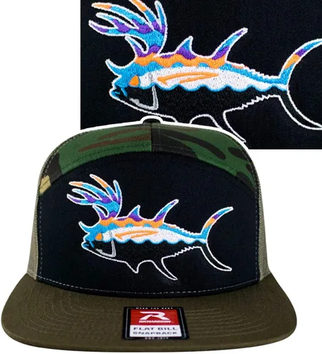 Vista 2 de Gorra de béisbol Snapback 7 Panel Trucker Hat