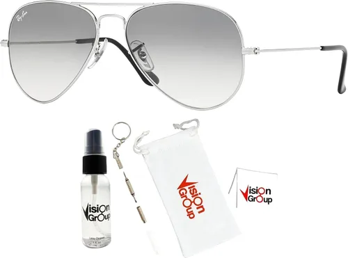 Vista 2 de Ray-Ban RB3025 - Gafas de sol de aviador de metal paquete de accesorios Vision Group