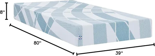 Vista 2 de Sealy Dreamlife - Colchón de espuma de 8 pulgadas en caja, Twin XL, espuma viscoelástica de gel SealyComfort, tecnología Surface-Guard, comodidad