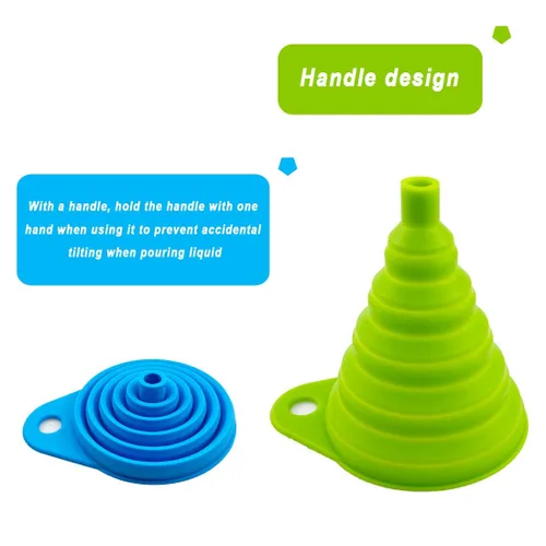 Vista 5 de Embudo plegable para transferencia de líquidos de botella de agua