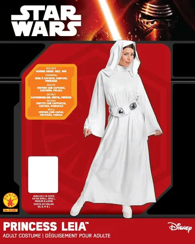 Vista 4 de Rubies Disfraz clásico de Star Wars de lujo de princesa Leia para mujer Multi