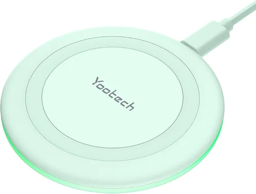 Vista 9 de Yootech Cargador inalámbrico, almohadilla de carga inalámbrica de 10 W máx. compatible con iPhone 17/17 Pro/17 Pro Max/Air/16/15/14/13/SE Negro/Negro