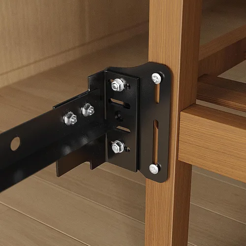 Vista 6 de 2 adaptadores de marco de cama para cabecero, placa de modificación de cama Queen, adaptador/conector, kit de adaptador de cabecera resistente