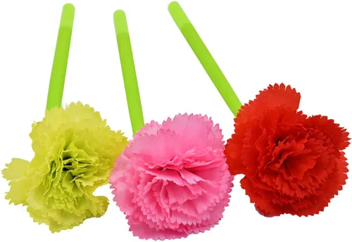 Vista 4 de 12 bolígrafos creativos de tinta de gel con flores artificiales, color negro líquido, tinta de gel de 0.020 in, para niñas y mujeres, suministros