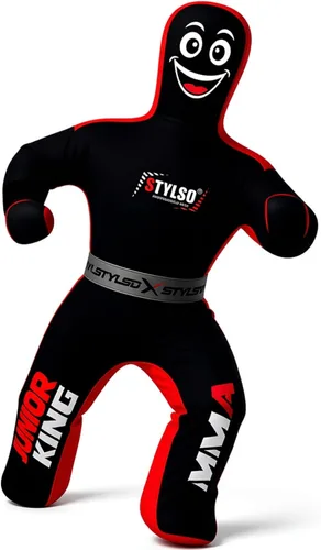 Vista 9 de Maniquí de lucha libre sin relleno para niños – Maniquí de agarre juvenil BJJ, MMA, Jiu Jitsu y compañero de entrenamiento de judo – Compañero