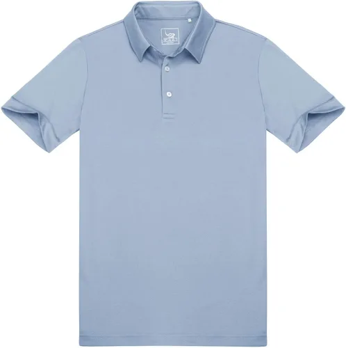 Vista 5 de EAGEGOF Polo de golf para hombre, manga corta, para deportes, ocio, suave, para adultos, para deportes al aire libre