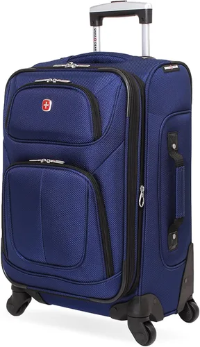 Vista 90 de SwissGear - Equipaje suave expandible Sion con ruedas, Negro