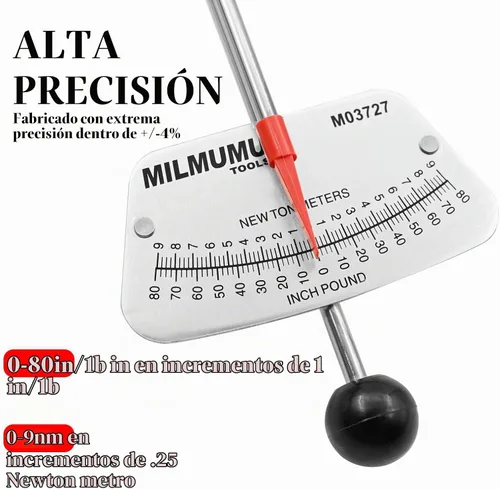 Vista 2 de MILMUMU Instrumento de precisión de llave dinamométrica de haz
