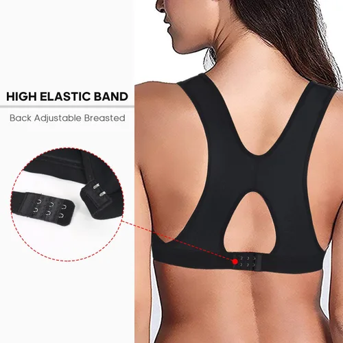 Vista 2 de KIMIKAL Post Surgery Bra Front Closure Surgical Bra Sports Bra Breast Augmentation High Support Women