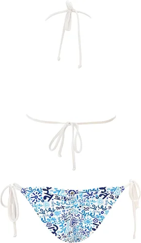 Vista 6 de BRITTO Romero Two Piece Bikini Set - Emily Graffiti Blue