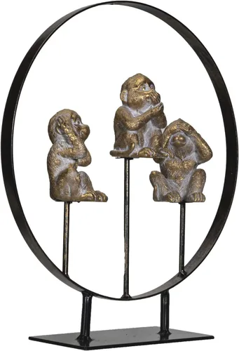 Vista 4 de Pacific Giftware See Hear Speak No Evil Monkeys - Figura de resina con soporte