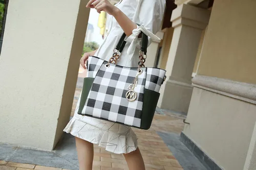 Vista 3 de MKF Collection - Juego de bolsa de mano para mujer, con cartera y asa superior, de piel vegana