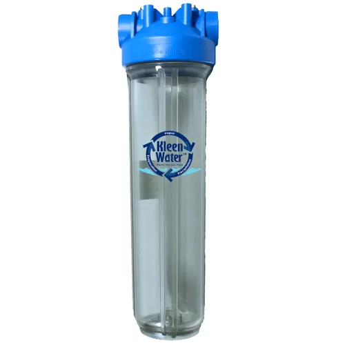 Vista 2 de KleenWater - Sistema de filtro de agua para toda la casa para eliminar cloro y sedimentos, 4.5 x 20 pulgadas, fabricado en Italia, entradas