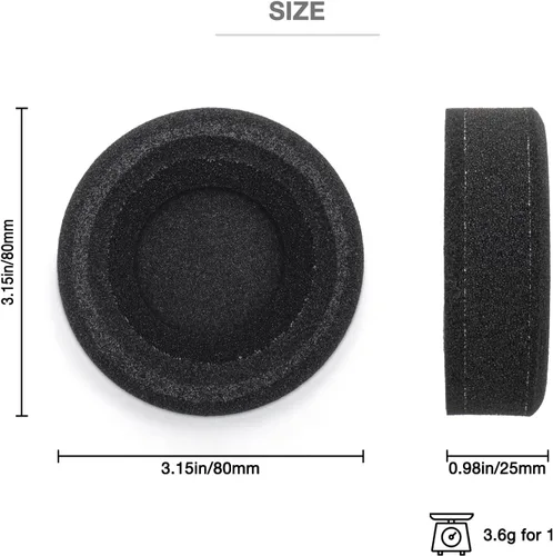Vista 3 de Almohadillas de espuma de tercera capa L Cush Cushion compatible con Grado SR60 SR80 SR125 SR225 SR325 M1 M2 PS500e GS1000i GS1000e GS2000e PS1000e