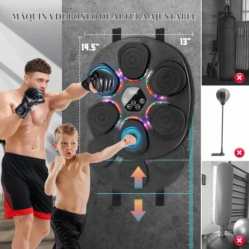 Vista 3 de Music Boxing Machine for Adults & Kids, 9 Modes, 6 Speeds & 3 Sensitivity