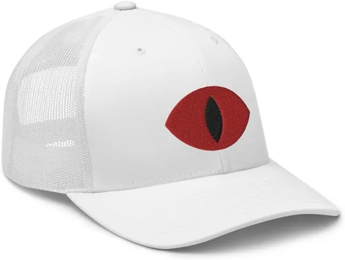 Vista 6 de RIVEMUG Cult of The Lamb Eye - Gorra de camionero curvada con corona media, ajustable, gorra
