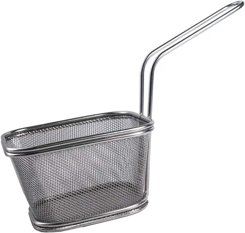Vista 6 de Mini sartén profunda con estante de drenaje de cesta Olla de freidora de acero inoxidable con termómetro para pollo papas fritas pescado anillo