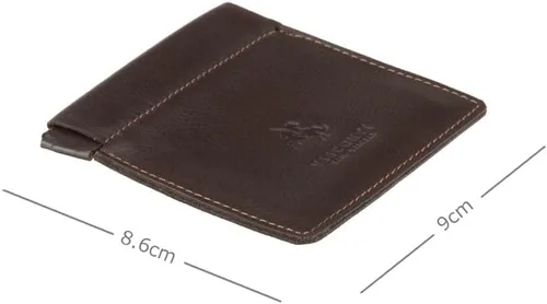 Vista 3 de Visconti CP7 - Monedero pequeño de cuero para hombre, monedero o llavero, Marrón, Monedero de cuero pequeño monedero monedero cambio monedero