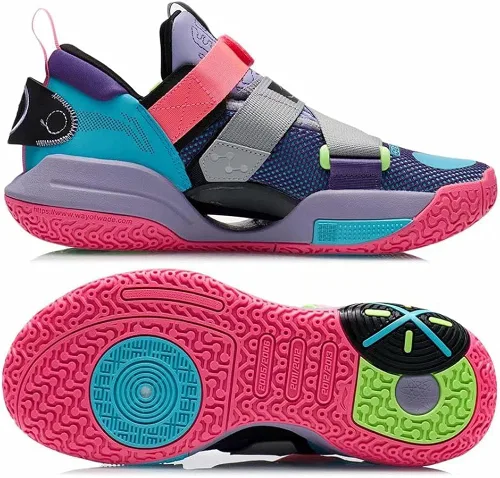 Vista 5 de LI-NING All City Wade - Zapatos de baloncesto con amortiguación para hombre antideslizantes profesionales con absorción de golpes zapatos deportivos