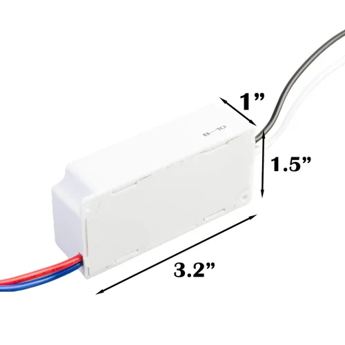 Vista 3 de Controlador LED regulable, con certificación UL, fuente de alimentación de 24 V, 96 W, atenuación triac, voltaje constante, transformador de CA a CC