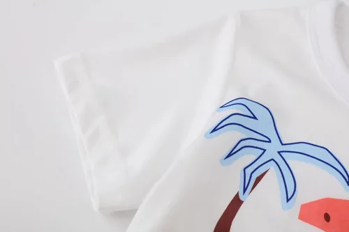 Vista 6 de ALI SEA Camisetas de verano para niñas, de algodón, manga corta, cuello redondo, 3 paquetes, 2-7 años
