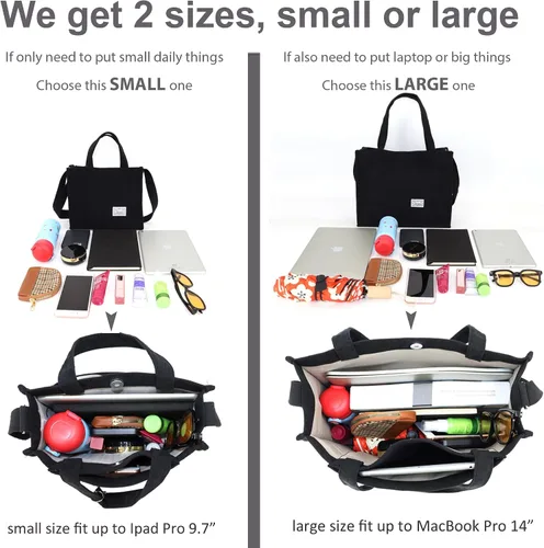 Vista 3 de UERRUAM Bolso de mano para mujer, bolsa de pana de trabajo, bolso cruzado para mujer, bolsas de viaje, bolsos de mano para uso diario