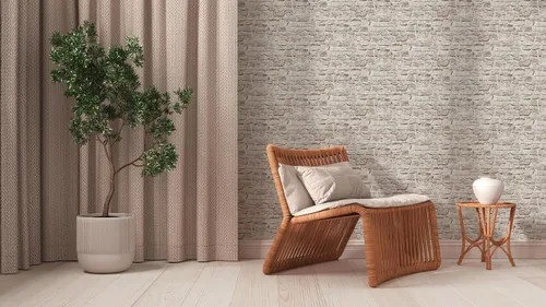 Vista 4 de A.S. Création Papel pintado de ladrillo Elementos no tejidos 33.0 ft x 1.7 ft Gris Beige Hecho en Alemania 363702 36370-2