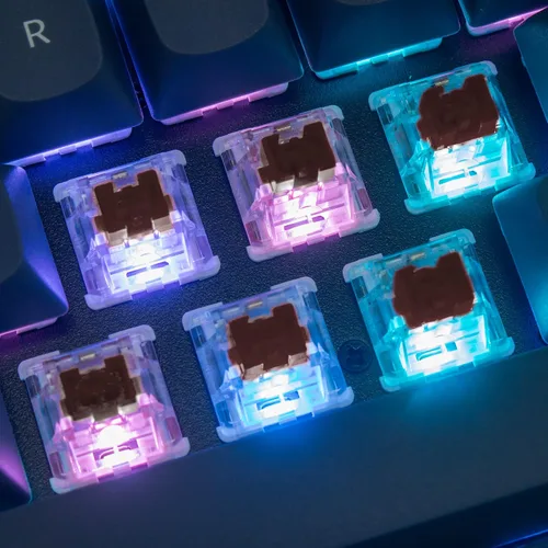 Vista 6 de Keychron Teclado mecánico personalizado V1 75 de diseño QMKVIA macro programable con teclado intercambiable en caliente K Pro Brown Switch