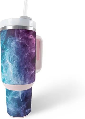 Vista 28 de MightySkins Skin - Vaso de vinilo compatible con Stanley The Quencher H2.0 FlowState de 40 onzas, vida útil, protectora, duradera y única, fácil